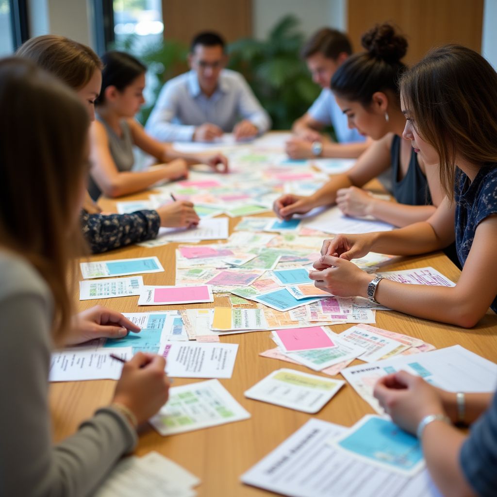UX workshop with clients